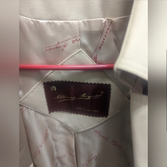 Etiene Aigner womens trench size 12 tan color - Picture 5 of 6